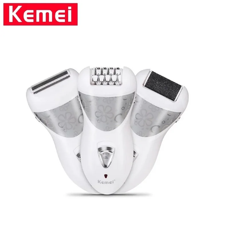 Kemei KM 505 3 в 1 Электрический перезаряжаемый беспроводной Эпилятор бритва удаление