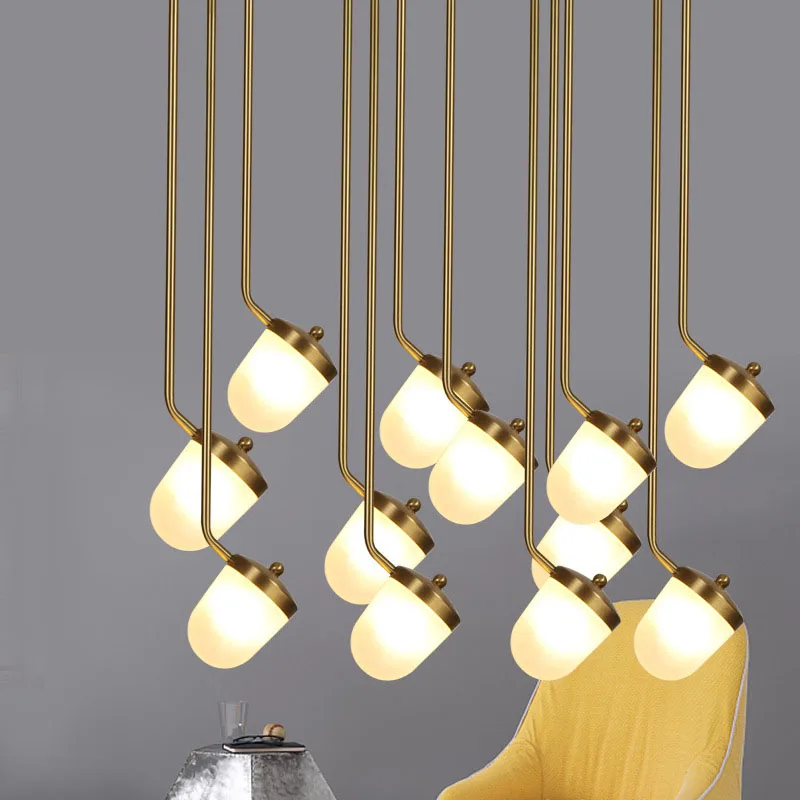 

Nordic Post Modern Small Chandelier Warm Bedroom Bedside Lamp Study Restaurant Acrylic Round Lamps Lanterns LED Pendant Lamp
