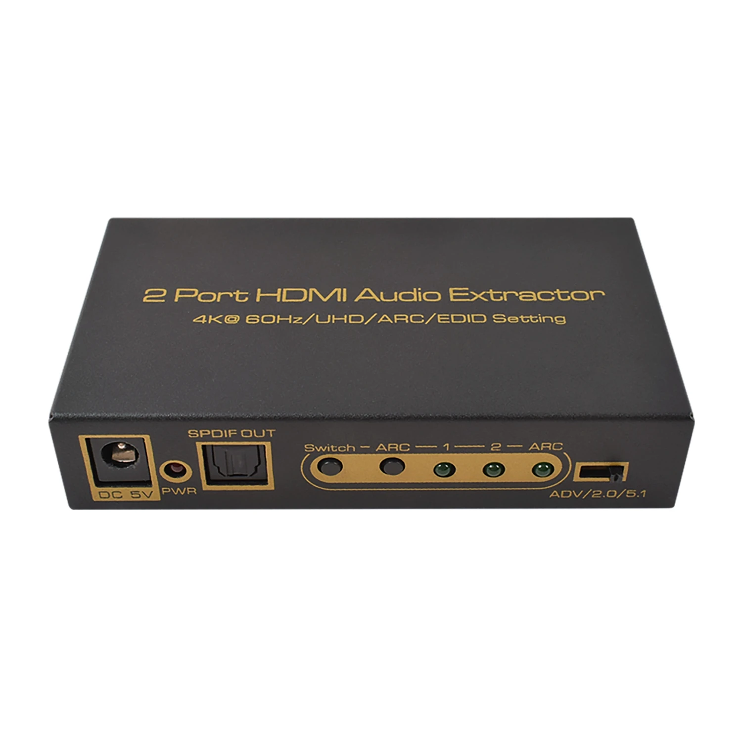 2 порта 4 k @ 60 Гц 18 Гбит/с 4: HDR ARC HDMI коммутатор с оптическим SPDIF и RCA L/R аудио выход в 1