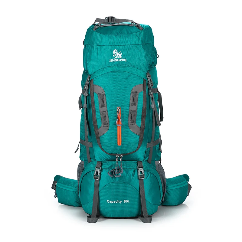 Beste Grote Capaciteit 80L Camping Klimmen Trekking Rugzak Outdoor Wandelen Waterdichte Nylon Tassen Sport Reizen Aluminium Frame Racksack