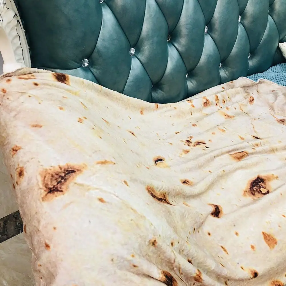 Комфортное одеяло Burrito 1 шт. идеально круглое покрывало Tortilla для