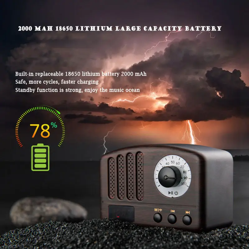 Ретро Bluetooth динамик fm радио микрофон Портативный Handsfree Открытый беспроводной Mp3