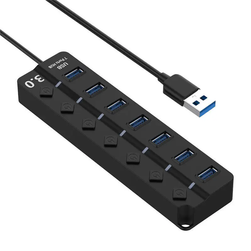 Высокоскоростной usb хаб 3 0 5 Гбит/с 7 портовый концентратор Usb разветвитель