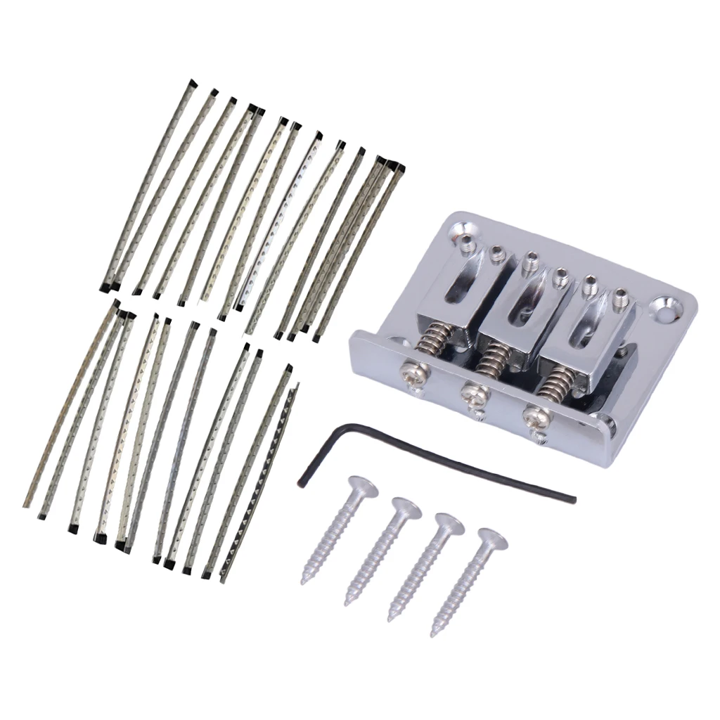 

24pcs Electric Guitar Fret Wire Fretwire 2.2mm with Bridge Wrench Screw Kit