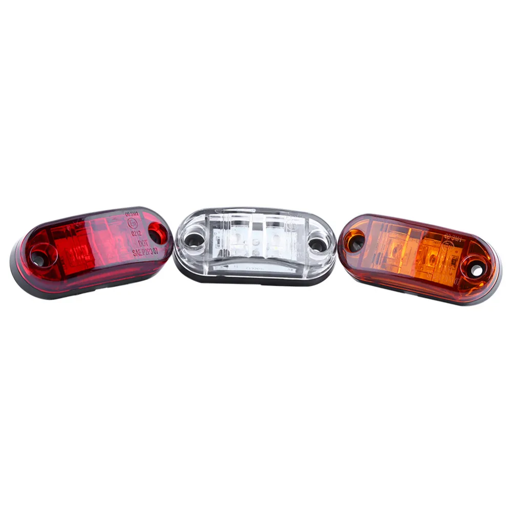4 шт./компл. 2 LED 12V 24V универсальный авто грузовик прицеп караван Боковой