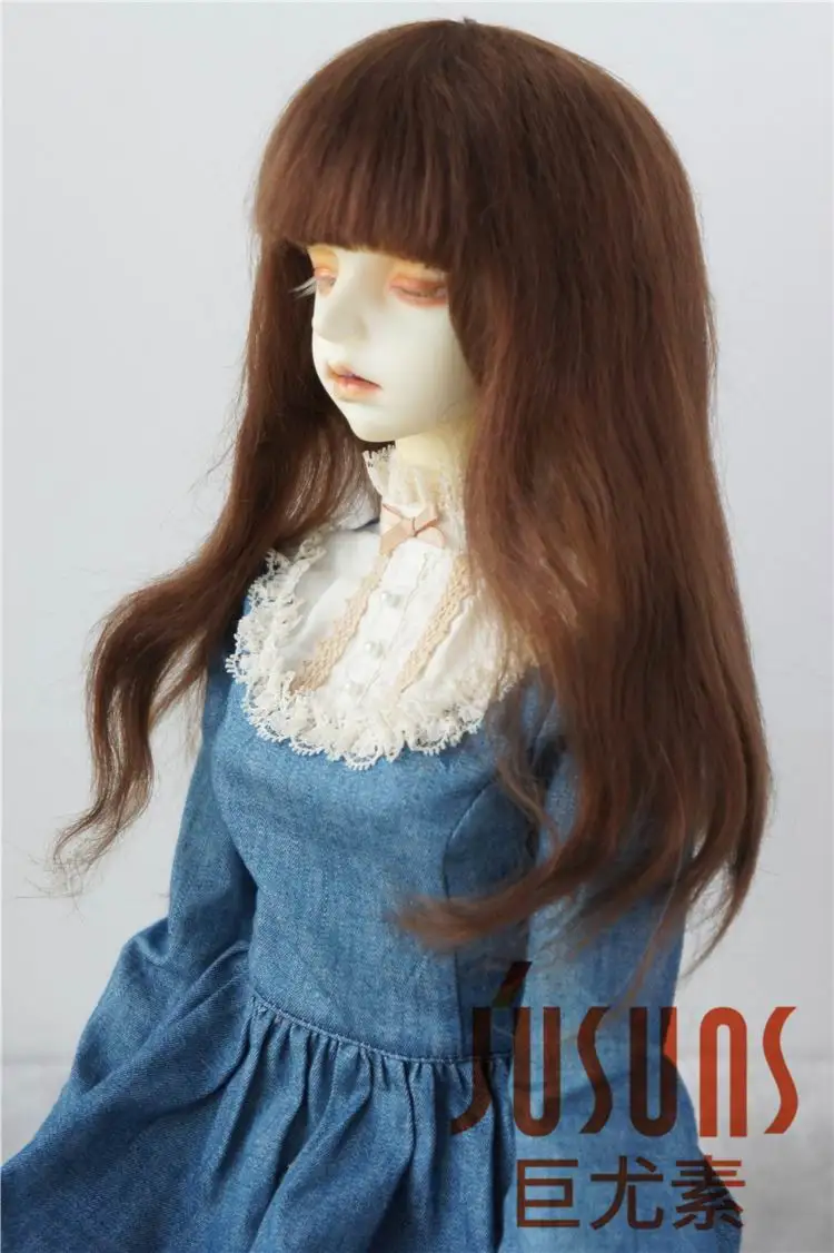JD084 1/6 1/4 1/3 модные BJD парики из мохера для кукол YOSD MSD SD Размер 6-7 дюймов 7-8 дюймов 8-9 дюймов Длинный мягкий мохеровый парик для куклы