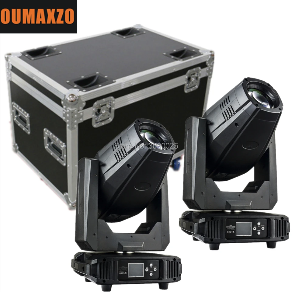 2 шт./лот с прожектором светодиодная Подвижная головка 300 Вт зумом DMX 512