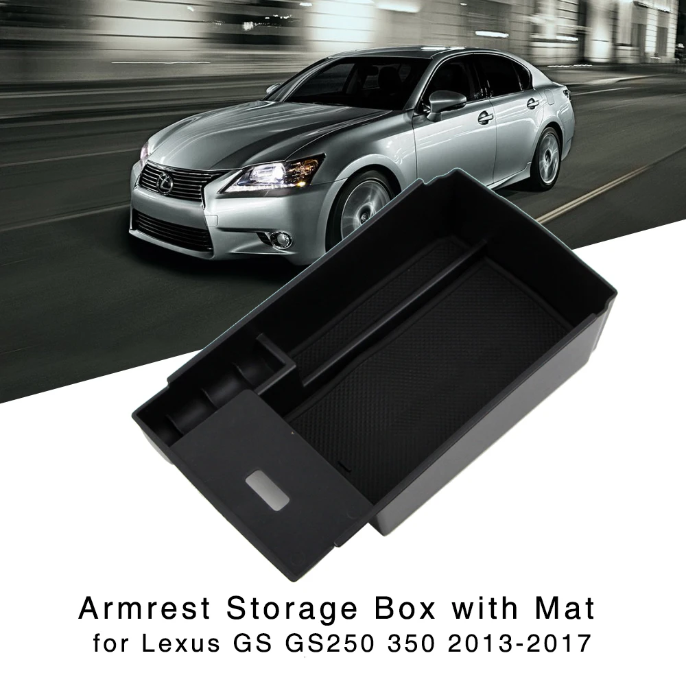 Armrest Storage Box for Lexus GS200t GS300 GS350 GS450h 2013 2014 2015 2016 2017 Center Console Glove Holder Organizer Tray