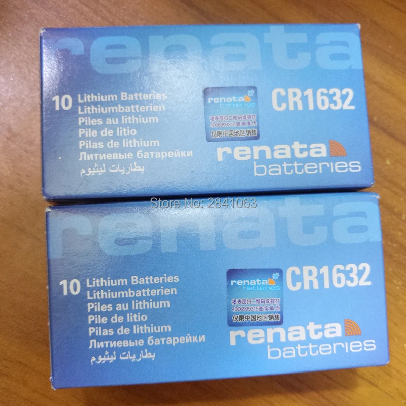 Оригинальный аккумулятор 20X Renata CR1632 3v 1632 автомобильный пульт дистанционного