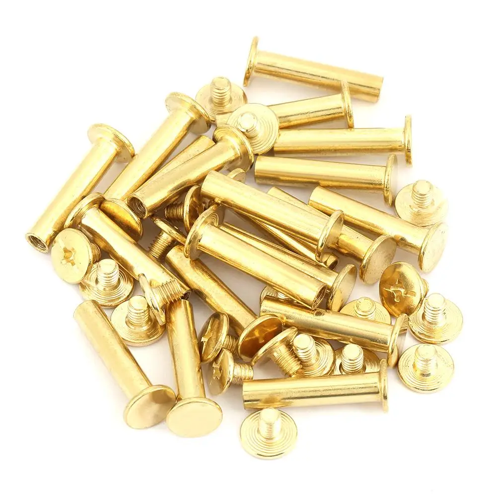 Супер длинная гайка с заклепками 30 85 мм никелированные винты Chicago M5 плоской