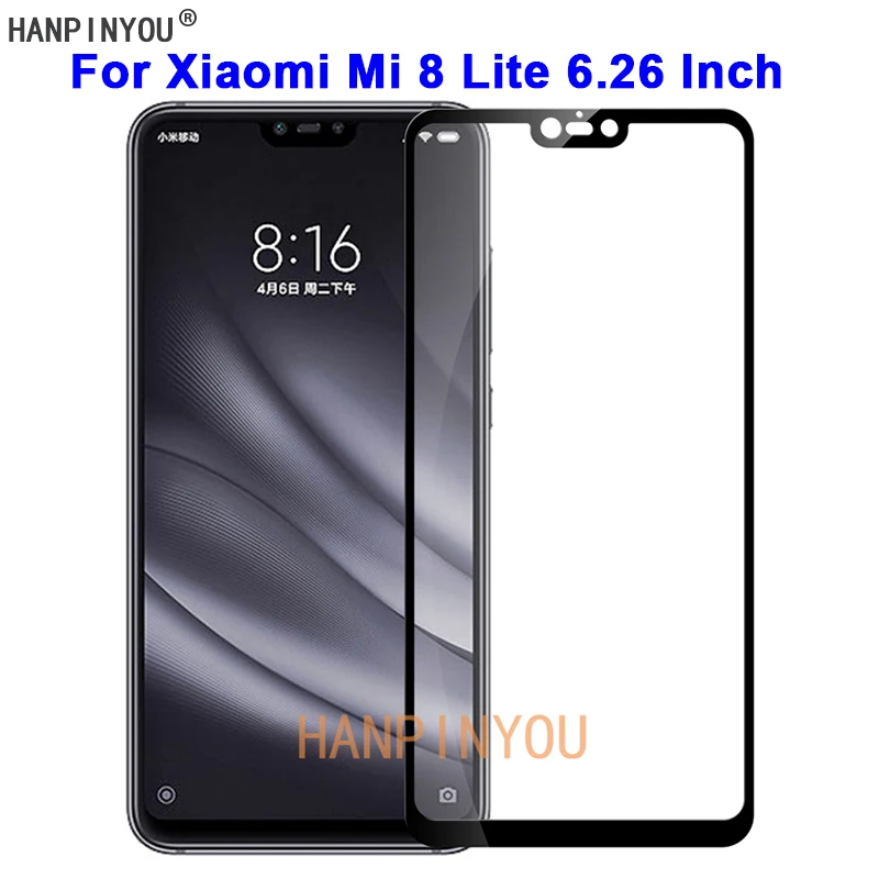Для Xiaomi Mi 8 Lite/Mi8 Youth/Mi 8X6 26 &quot9 H твердость 2.5D полное покрытие закаленная Защитная