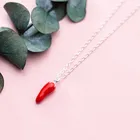 Лидер продаж, новое креативное популярное ожерелье с кулоном в виде красного маленького перца, модное Ювелирное Украшение со ста темпераментами