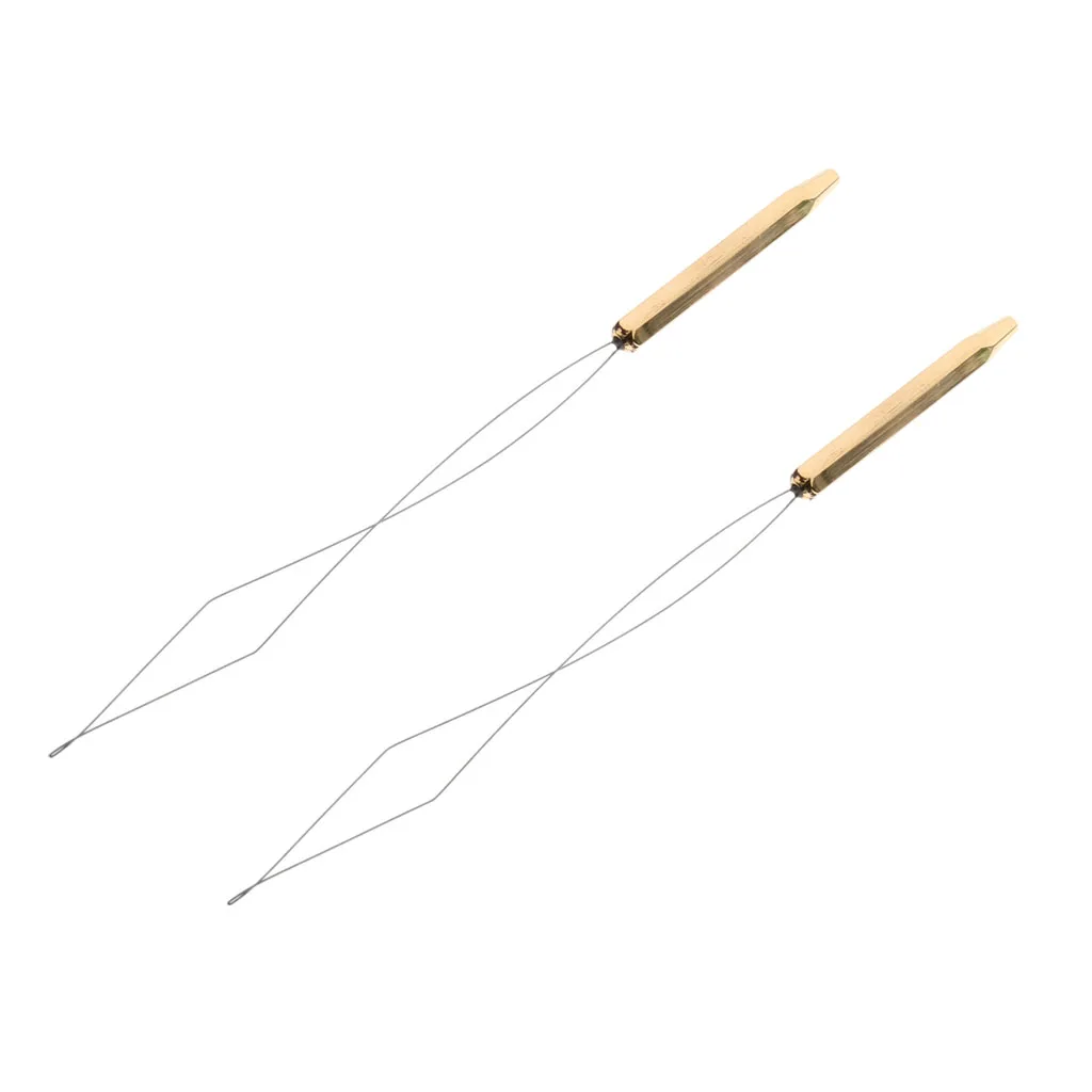 2 Pieces Stainless Steel Fly Tying Bobbin Threader for Fishing Compatible with Bobbins | Спорт и развлечения