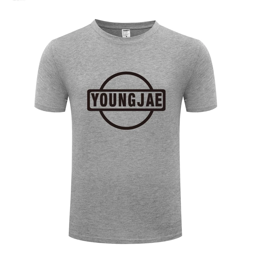 

YOUNGJAE GOT7 Men's T-Shirt T Shirt Men 2018 New Short Sleeve O Neck Cotton Casual Top Tee