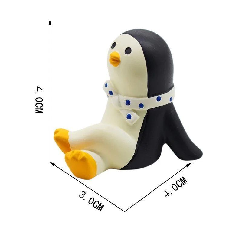 Summer Penguin Gift Ornament INS Exquisite Matte Hand Painted Resin Figurines Small Furnishings Miniatures | Дом и сад