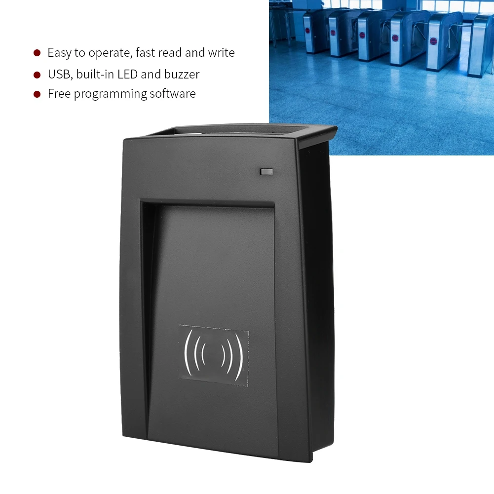 Новое поступление 125-134 2 кГц портативный RFID считыватель писатель со светодиодной