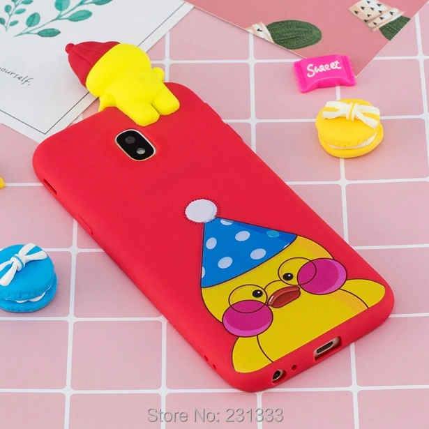 Чехол C-ku из мягкого ТПУ с объемным рисунком для Samsung Galaxy J3 J5 J7 2017 EU A3 A5 A7 S7 EDGE S8 PLUS S9 A8