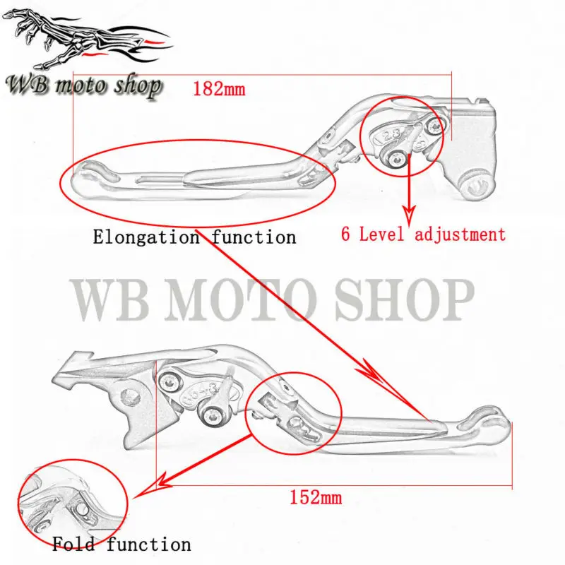 Для YAMAHA MT-03 MT03 MT 03 2006 2007 08 09 10 11 12 2013 2014 аксессуары для мотоциклов Складные