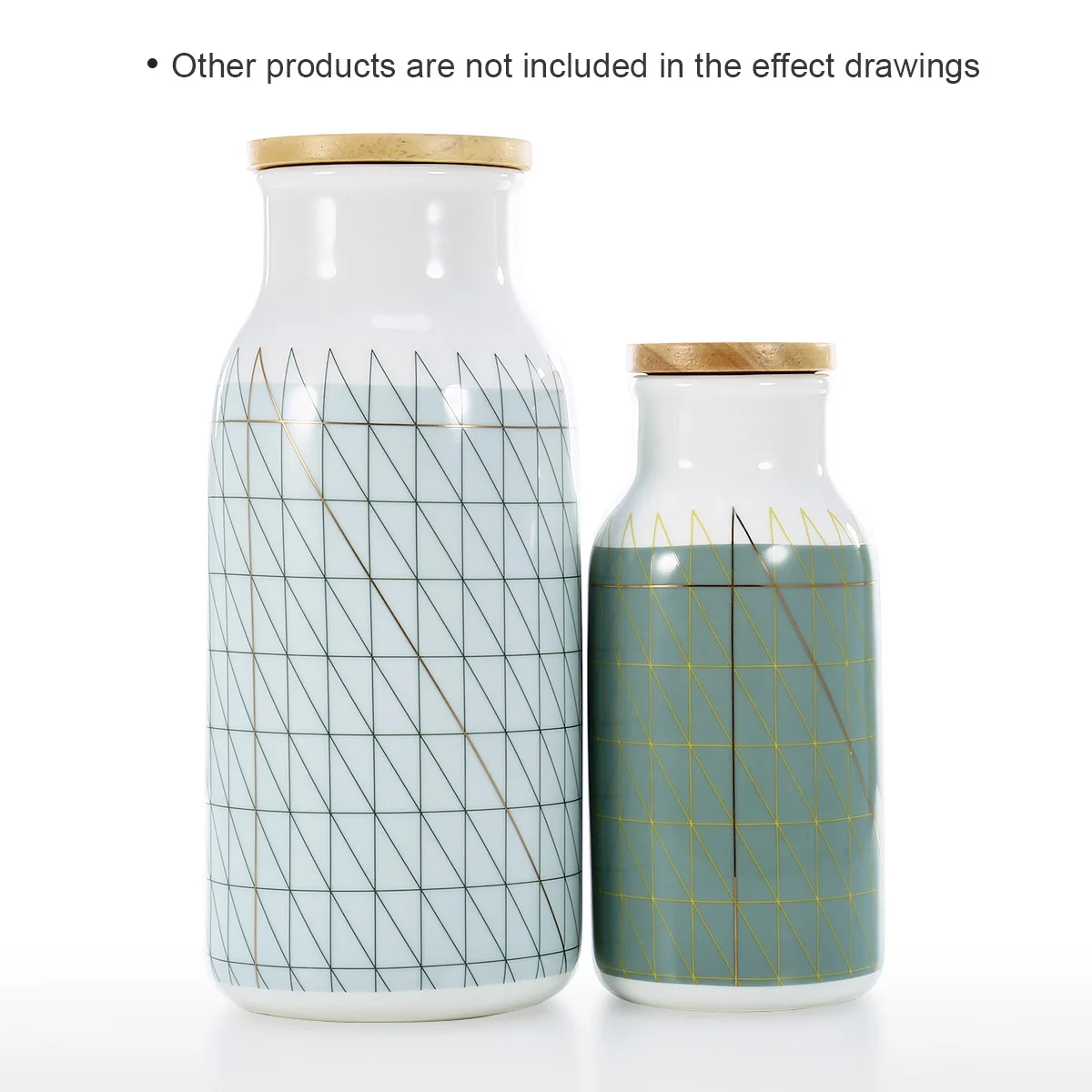 Керамическая бутылка с крышкой фарфоровая стандартная для воды декоративная