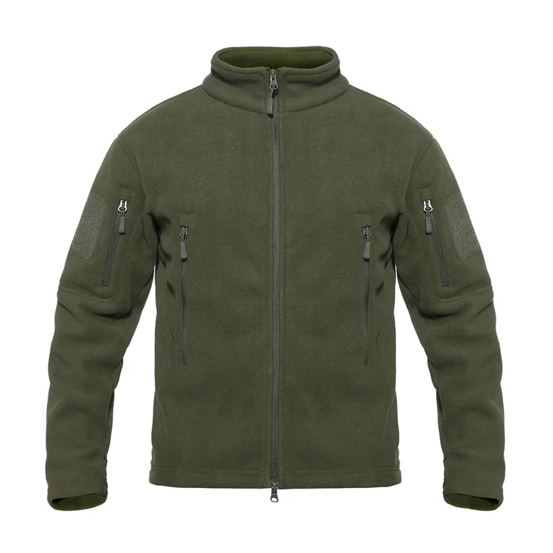 Uniqstore зимняя тактическая флисовая куртка Мужская город много карманов теплая