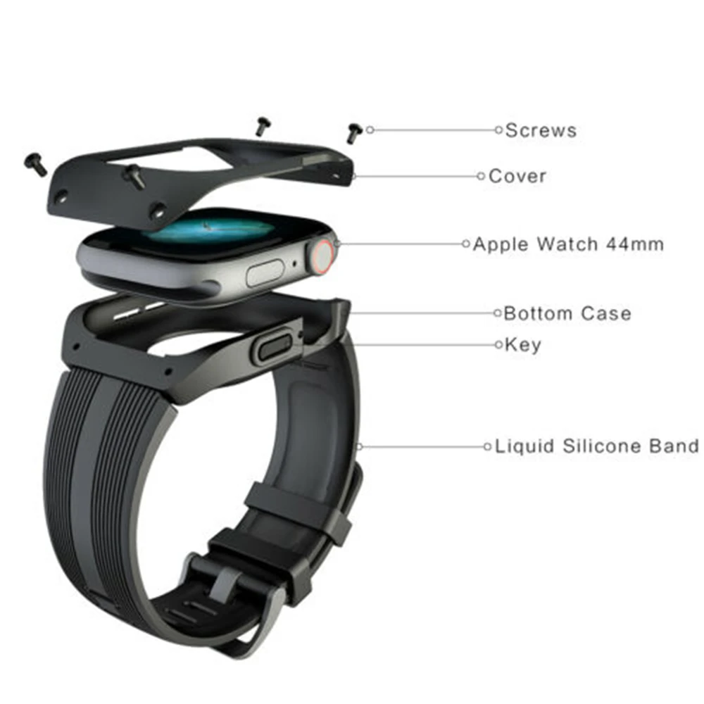 Силиконовый спортивный браслет ремешок для часов Apple iWatch серии 4 44 мм |