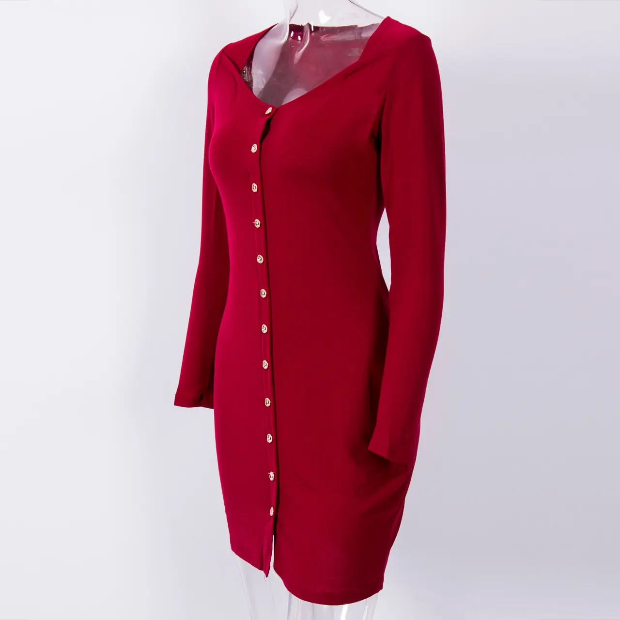 Модное женское сексуальное вязаное мини-платье Vestido облегающее платье-карандаш