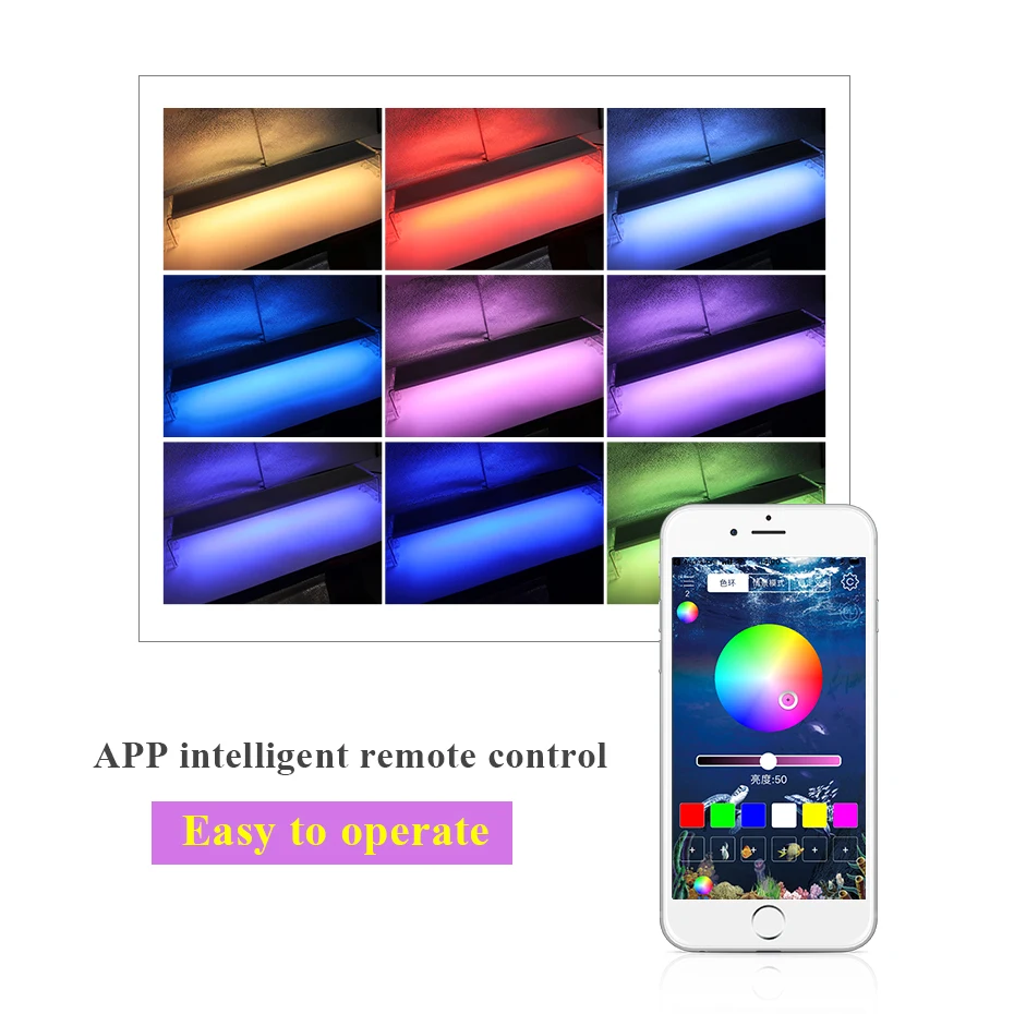 RGB морской аквариум светодиодный светильник для аквариума с зажимом