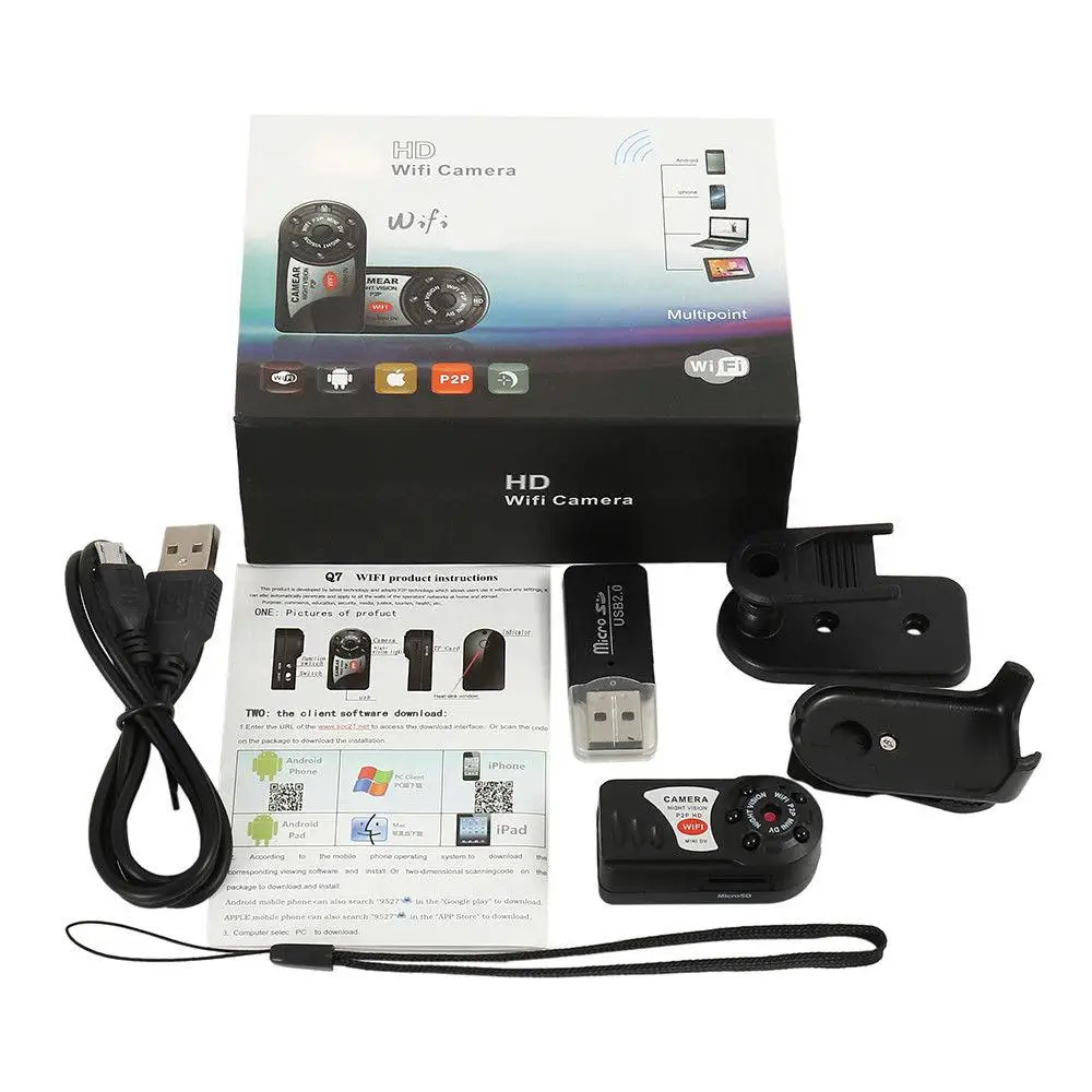 EastVita q7 Мини wifi камера 1080P HD Беспроводная DV DVR IR камера ночного видения рекордер камера безопасности
