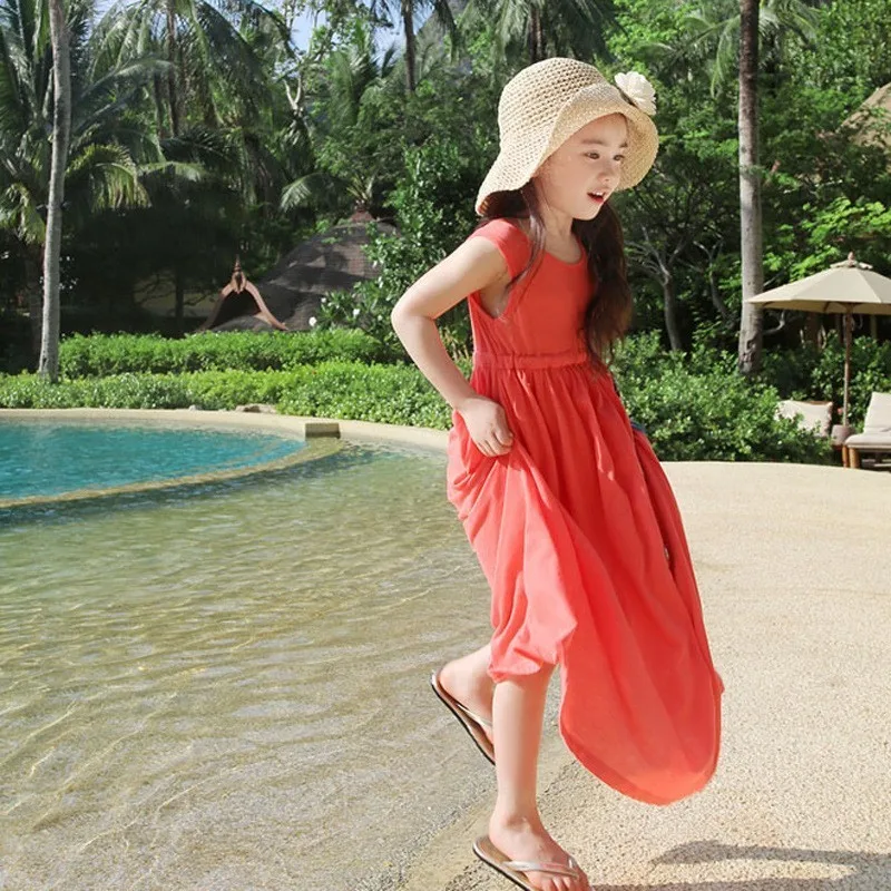 2021 Mother And Daughter Clothes Summer Dress Girl 7 Years Girls Size 8 Dresses 10 12 14 16 18 Holiday Teenage Children Clothing | Детская