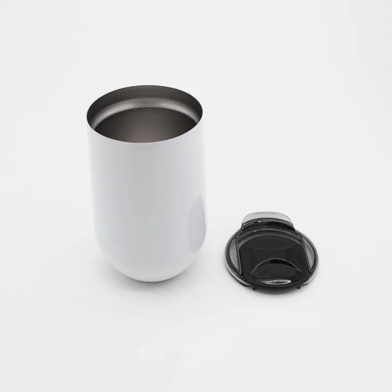 20pcs Egg Red Wine Cup sample 16oz Glasses Stainless Steel Vacuum Insulated Cups Tumbler Travel Stemless Mugs with lid | Дом и сад