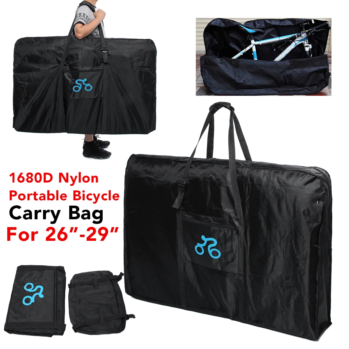 Новая портативная нейлоновая сумка 1680D для велосипедов 26 29 дюймов чехол езды на