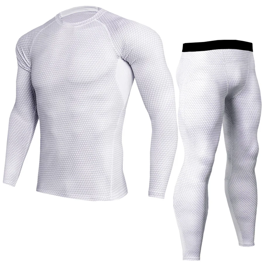 

Compression Men Tracksuit Gym Tight Running Shirt-Leggings Fitness Jogging Suits Demix Workout Clothes Sports Wear Set