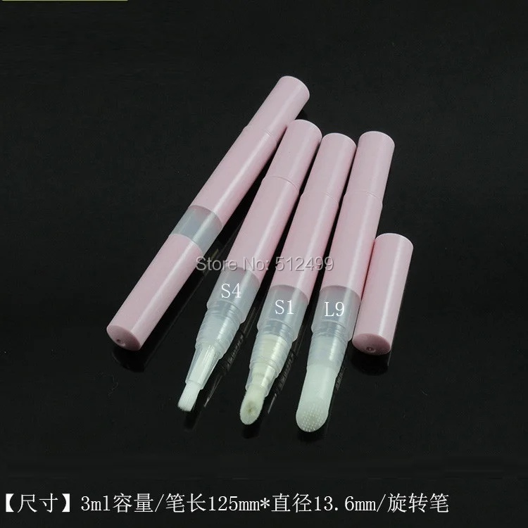 

10/30/100pcs/lot 3ml pink Empty Makeup DIY Rotating Pen Lip Gloss bottle 3ML Acne removing pen cream lotion Bottles gels pens