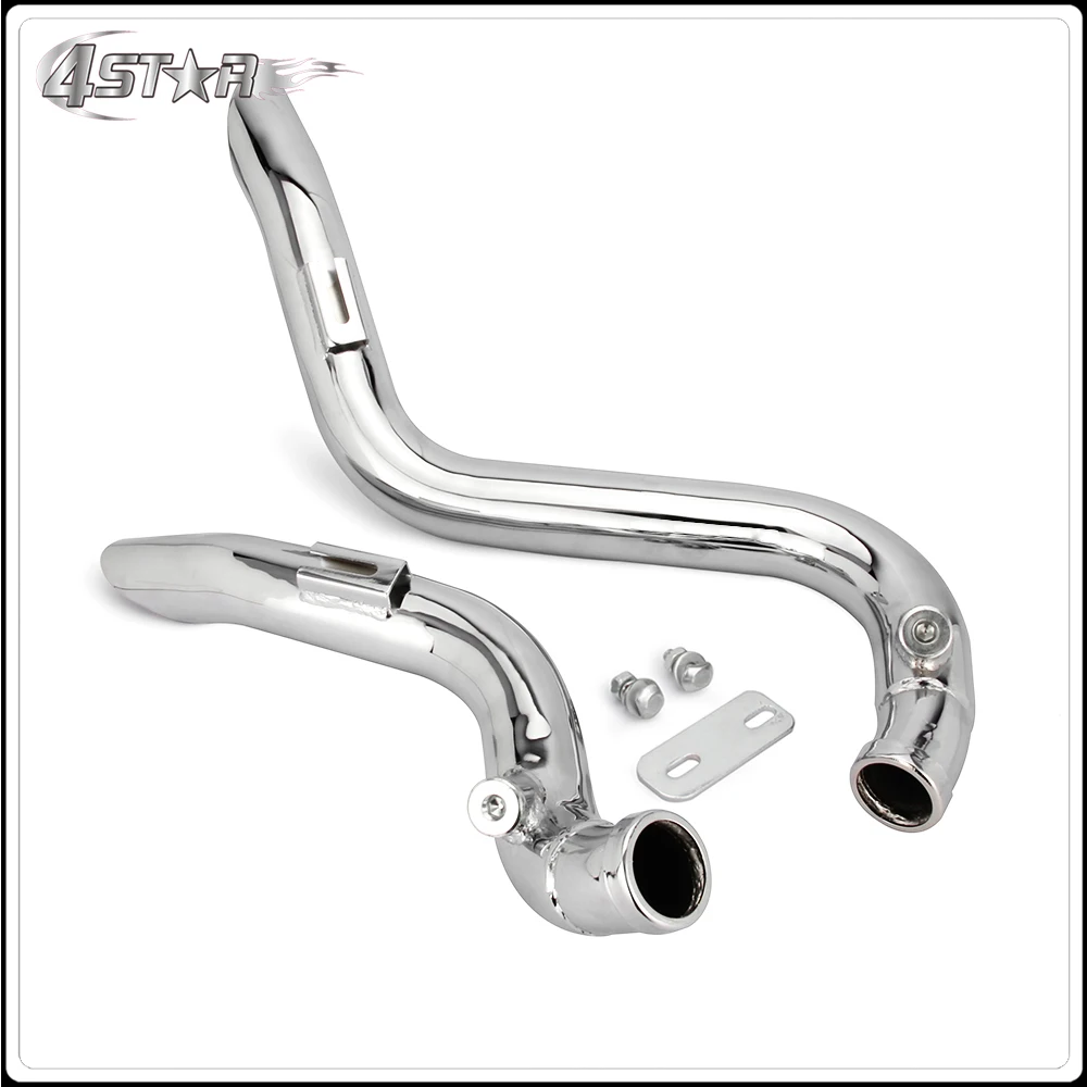 Motorbike Chrome Or Black Drag Exhausts Pipe For Harley Softail Touring Sportster Dyna FXD FXDWG Choppers Bobber Customs | Автомобили и