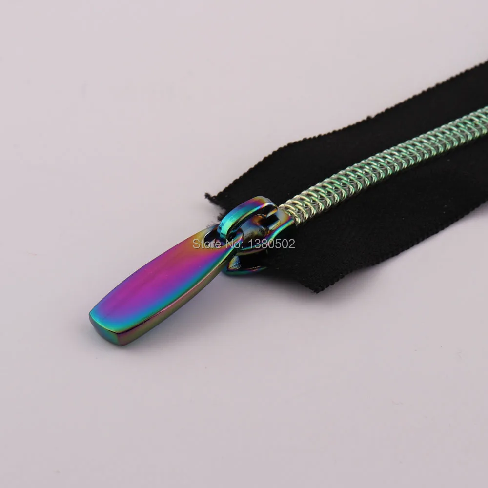 5Yards rainbow Color Nylon Teeth Zippers with Zipper puller Slider Sewing accessories for Garment Bag | Дом и сад