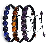 2020simple seven color seven chakra bracelet treatment spirit qi stone prayer balance bead yoga knitting bracelet