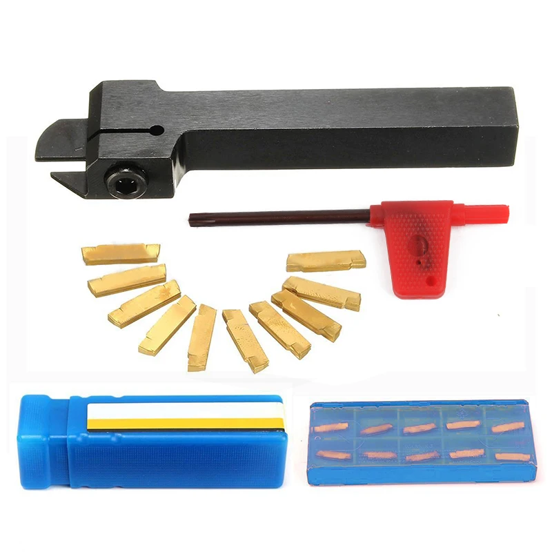 

1pc MGEHR1212-2 Lathe Turning Tool Holder Boring Bar + 10pcs MGMN200-G Carbide Inserts Blades + 1pc Wrench