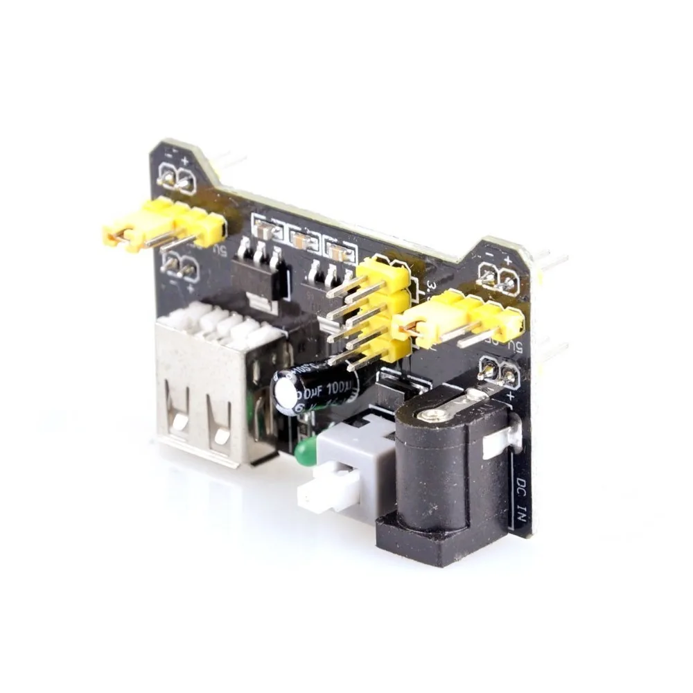 Макетная плата MB102 3 В/5 В модуль питания для Arduino макетная без пайки|Интегральные
