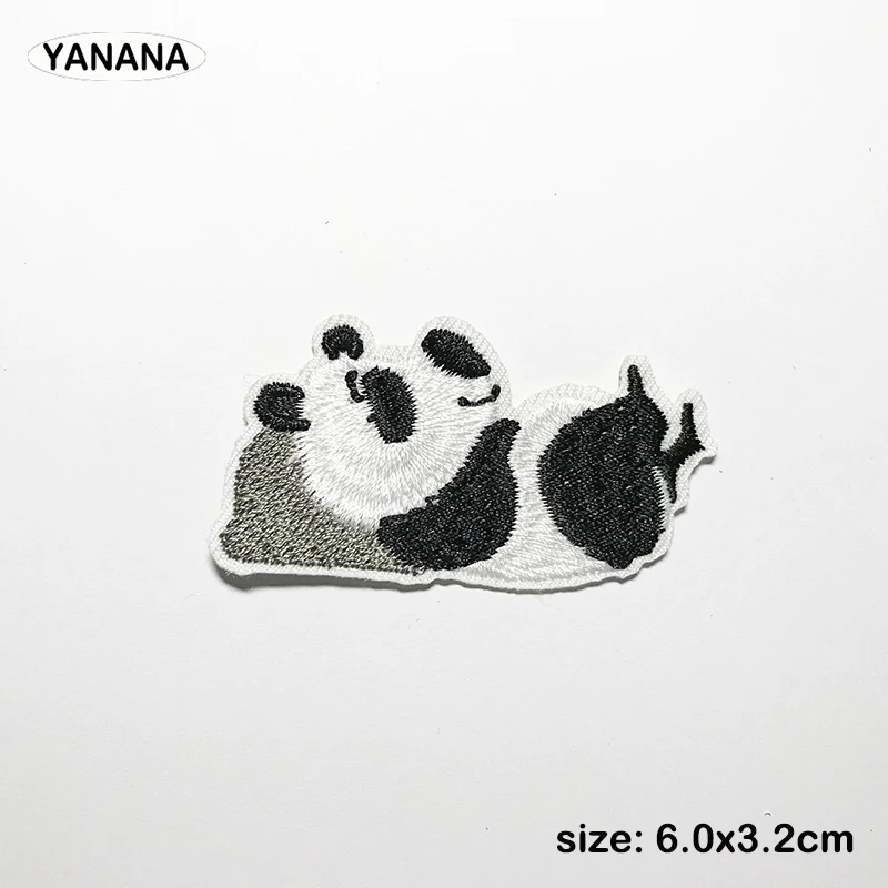 Мультфильм милые животные панда нашивка на костюм DIY Одежда Утюг Стикеры | Дом и