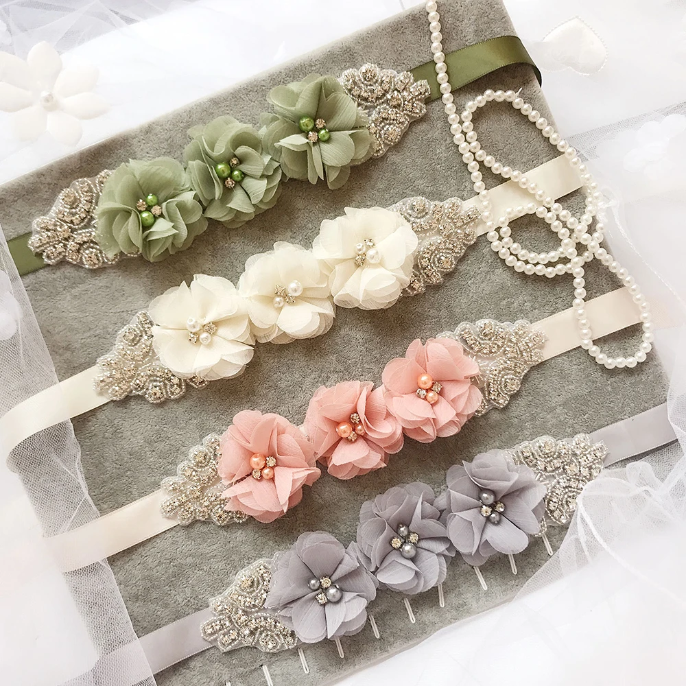 

Bride's Garment Waist Bridesmaid's Belt Wedding Dress Party Dress Seal