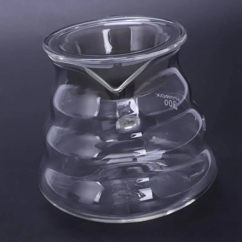 Новый V60 Pour Over Glass Range кофе сервер Carafe капельного чайник Brewer Barista Percolator прозрачный