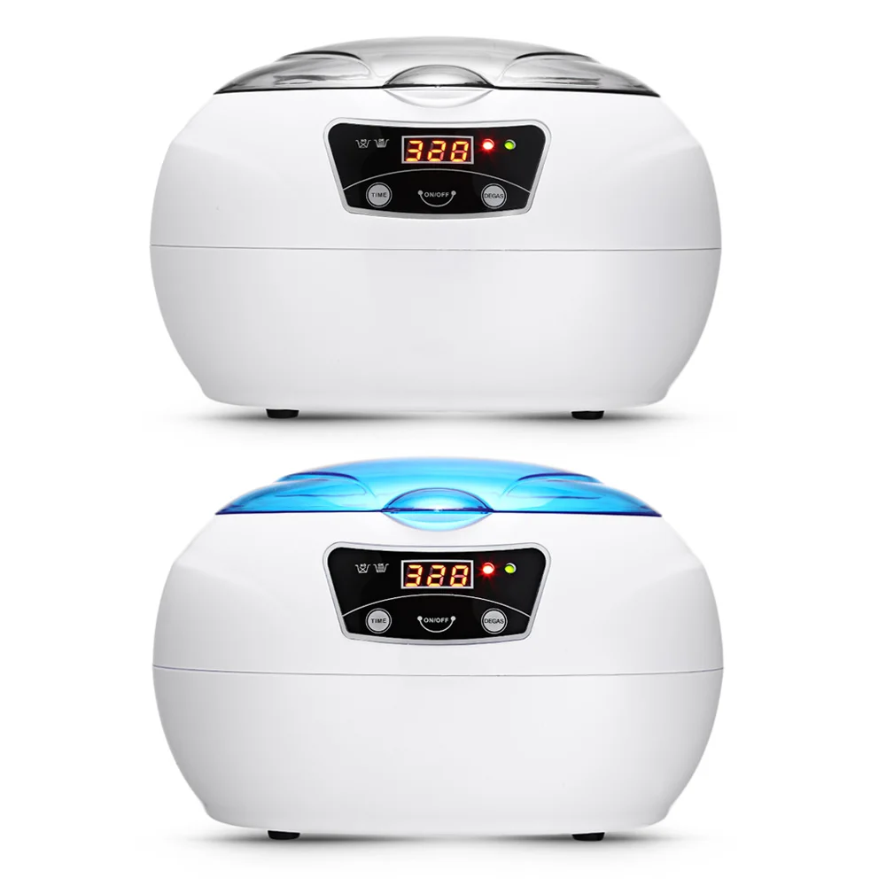 ЕС Plug Ультразвуковой очиститель 0.6L цифровой стерилизатор инструменты для ногтей