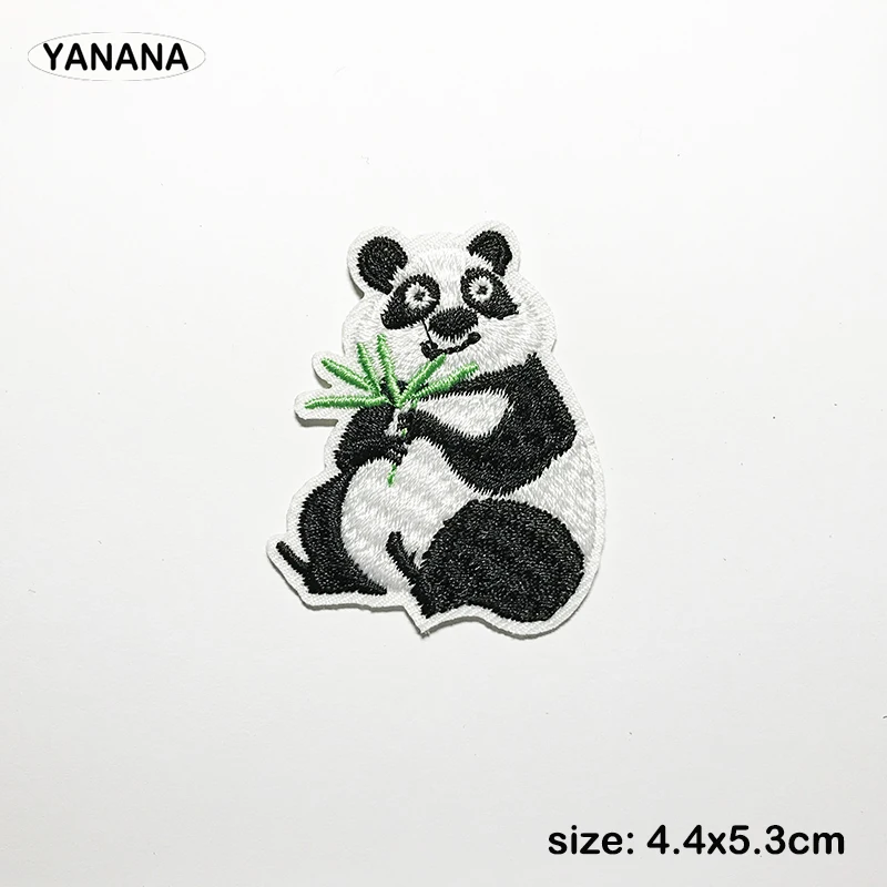 Мультфильм милые животные панда нашивка на костюм DIY Одежда Утюг Стикеры | Дом и