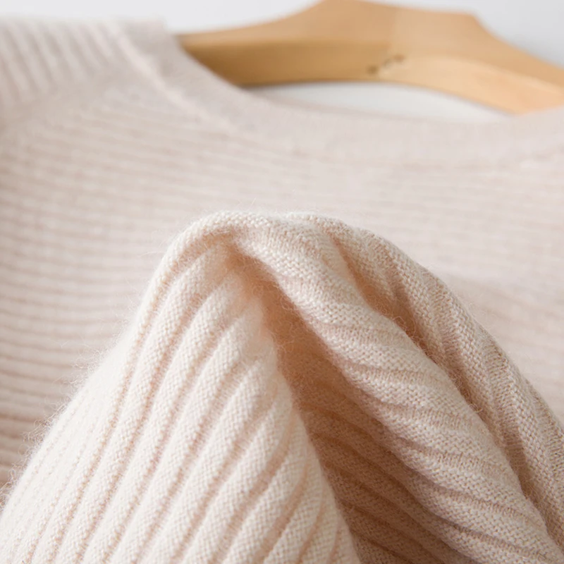 Зимний свитер женский кашемировый 2018 новый осенний круглый воротник шерстяной с