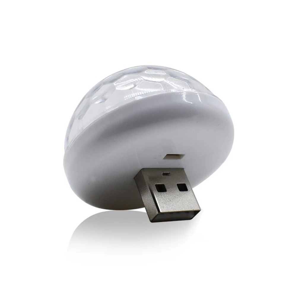 Автомобиль новый светодиодный голос Управление мини USB вечерние светильник