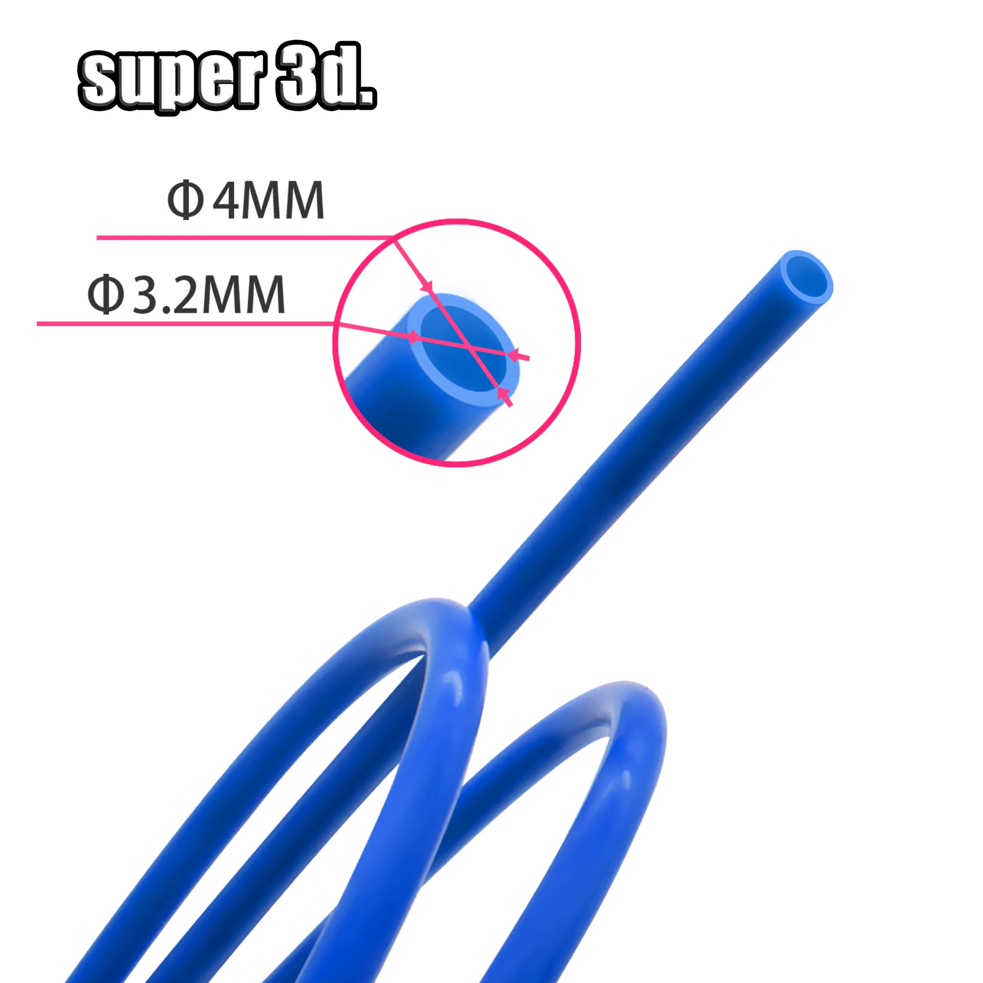 Тефлоновая трубка ТПЭ TL-фидер hotend RepRap Rostock Bowden Extruder 1 75/3 0 мм Филамент id1.9mmod4 Capricornus