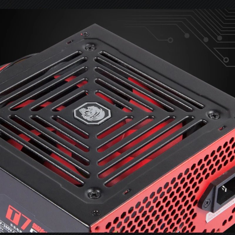 90 270 В Макс. 520 Вт блок питания для компьютера Pc Cpu 12 20 + 4Pin 120 мм тихий вентилятор Pcie E