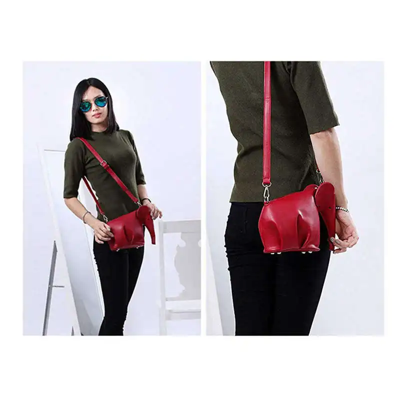 Women's Cute Candy Color Elephant Style PU Leather Mini Cross-body Bag | Багаж и сумки