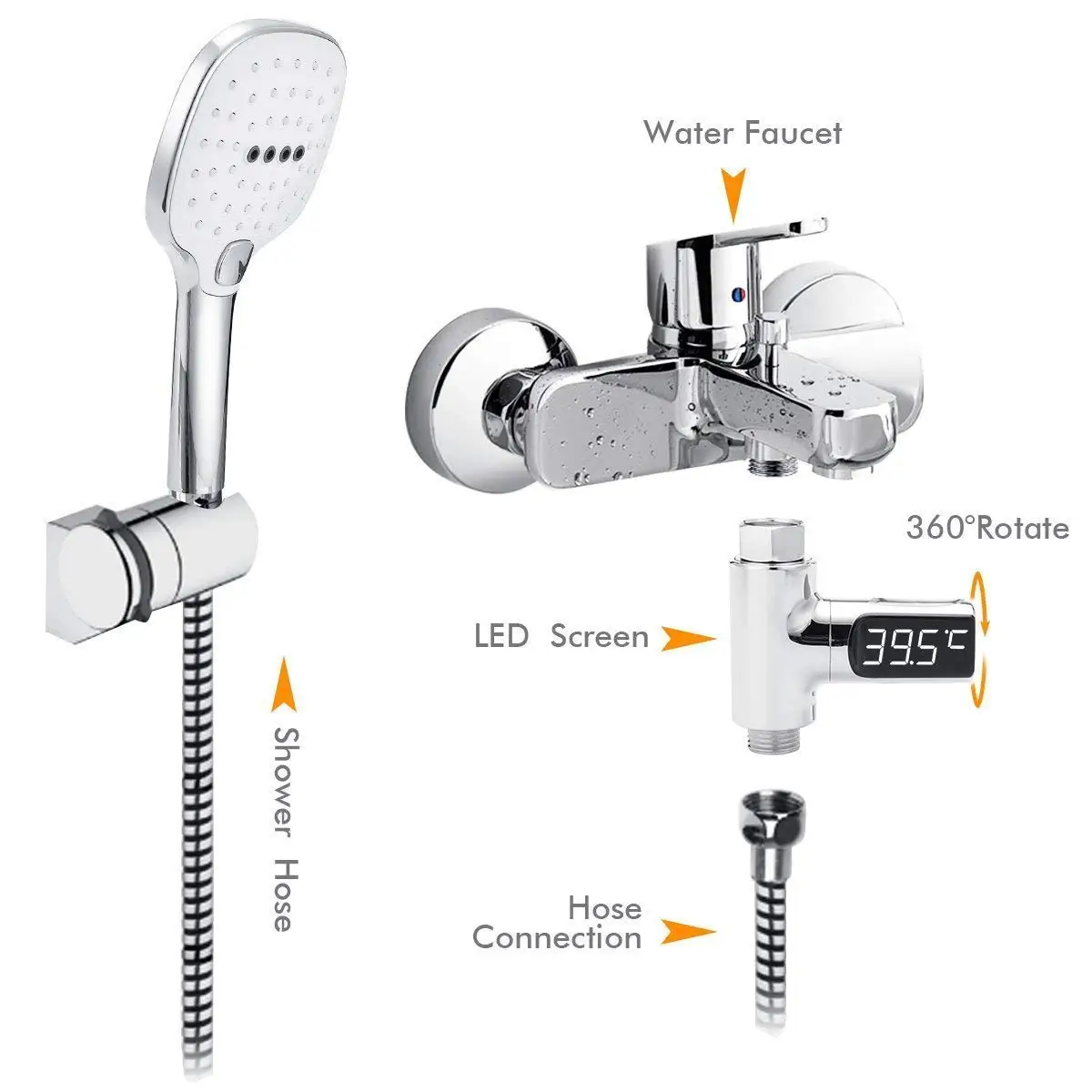 Светодиодный дисплей воды душ термометр светодиодный бытовой водный для душа