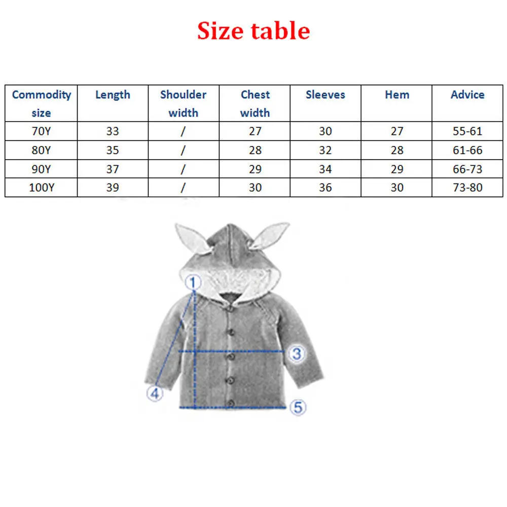 Pudcoco 2019 Brand New Baby Warm Knitted Hooded Coat Button Outerwear Boy Girl Snowsuit Toddler Jacket | Детская одежда и обувь
